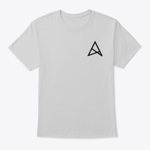 Серая/Черная/Белая футболка с логотипом ALSTRIVE